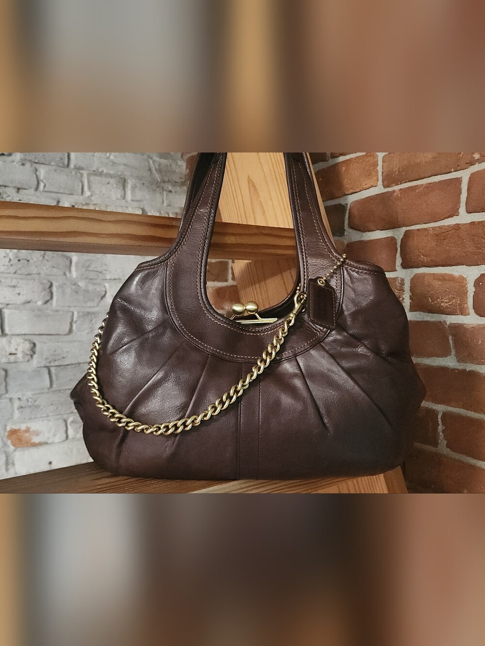 Coach Ergo Pleated Kisslock